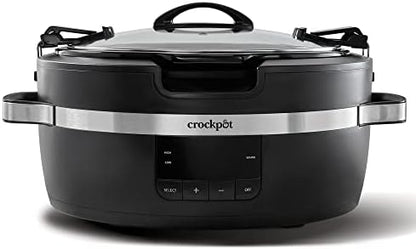 Crock-Pot Thermoshield 6 Quart Slow Cooker with Carry Handles x9 6d 96 k4 50
