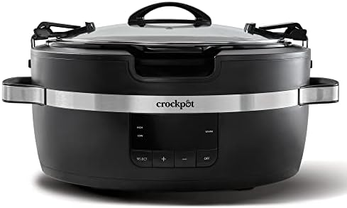 Crock-Pot Thermoshield 6 Quart Slow Cooker with Carry Handles x9 6d 96 k4 50