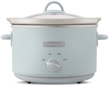 Crock-Pot 4.5 Quart Manual Slow Cooker – Macaroon Blue wq xa 1r 7v 3d