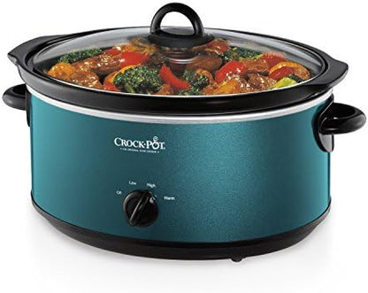 Crock-Pot 7 Quart Manual Slow Cooker – Turquoise kv yy nu nr yu