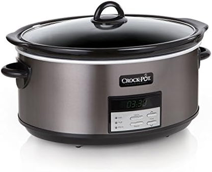 Crock-Pot 8 Quart Programmable Slow Cooker with Auto Warm 78 at nb yl ik