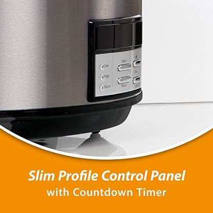 Crock-Pot 8 Quart Programmable Slow Cooker with Auto Warm 78 at nb yl ik
