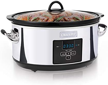 Crock-Pot 7 Quart Programmable Slow Cooker – Polished Platinum xn mf 1i i1 zz