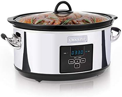 Crock-Pot 7 Quart Programmable Slow Cooker – Polished Platinum xn mf sp w8 og