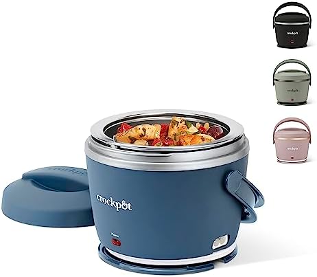 Crock-Pot Electric Lunch Box Food Warmer 20oz – Faded Blue uc og ml 7h vk