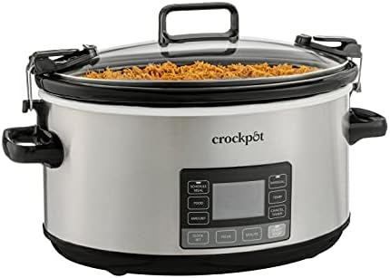 Crock-Pot 7 Quart Portable Programmable Slow Cooker with Timer vk 7b b2 1j pv