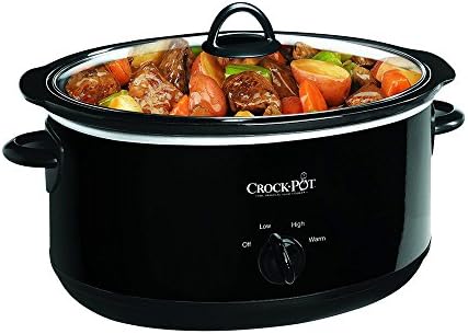 Crock-Pot 8 Quart Manual Slow Cooker – Black dy 5l 36 bw w0