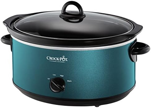 Crock-Pot 7 Quart Manual Slow Cooker – Turquoise kv yy nu nr yu