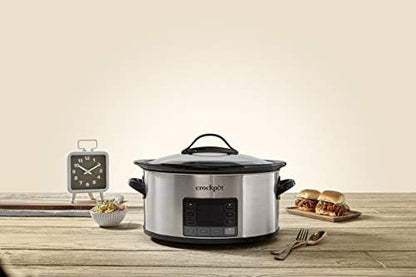Crock-Pot MyTime 6 Quart Programmable Slow Cooker 7e qn 6n zt 34