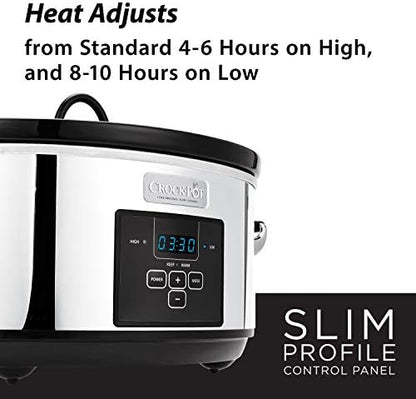 Crock-Pot 7 Quart Programmable Slow Cooker – Polished Platinum xn mf sp w8 og