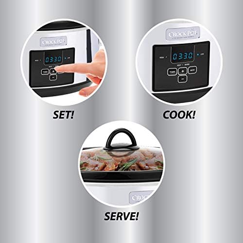 Crock-Pot 7 Quart Programmable Slow Cooker – Polished Platinum xn mf sp w8 og