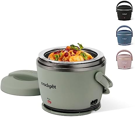 Crock-Pot Portable Electric Lunch Box Food Warmer – Green w8 y7 7u gh 4j