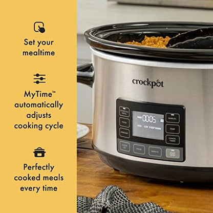 Crock-Pot 7 Quart Portable Programmable Slow Cooker with Timer vk 7b b2 1j 4m