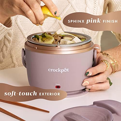 Crock-Pot Electric Lunch Box Food Warmer 20oz – Blush Pink 62 w5 kx 4l 5z