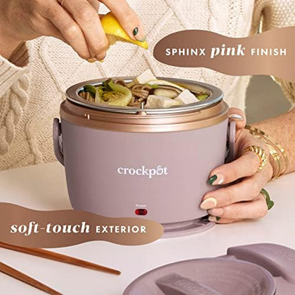 Crock-Pot Electric Lunch Box Food Warmer 20oz – Blush Pink 62 w5 kx 4l 5z
