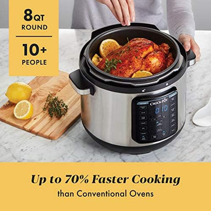 Crock-Pot 8 Quart Express Crock Multi-Use Pressure Cooker ml 67 cn qw d9
