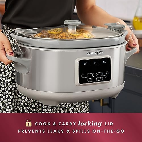 Crock-Pot 7 Quart Programmable Cook & Carry Slow Cooker l8 zs zs t1 87