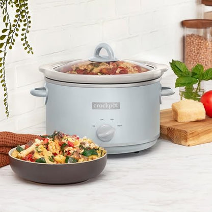 Crock-Pot 4.5 Quart Manual Slow Cooker – Macaroon Blue wq xa gn h2 km