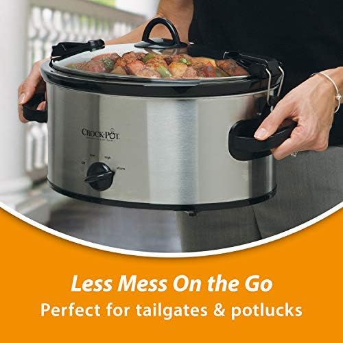 Crock-Pot Cook & Carry 6 Quart Portable Slow Cooker jf fv ks kw s7