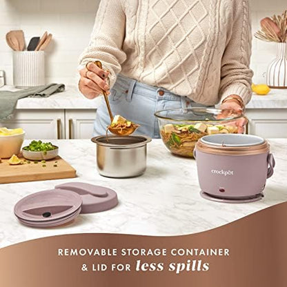 Crock-Pot Electric Lunch Box Food Warmer 20oz – Blush Pink 62 w5 kx 4l 5z
