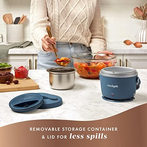 Crock-Pot Electric Lunch Box Food Warmer 20oz – Faded Blue uc og ml 7h vk