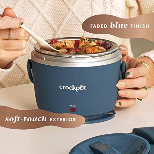 Crock-Pot Electric Lunch Box Food Warmer 20oz – Faded Blue uc og ml 7h vk