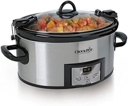 Crock-Pot Cook & Carry 6 Quart Programmable Slow Cooker 9u uj r5 be 14