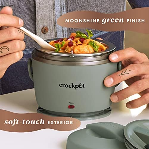 Crock-Pot Portable Electric Lunch Box Food Warmer – Green w8 y7 7u gh 4j