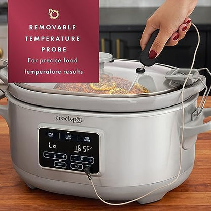 Crock-Pot 7 Quart Programmable Cook & Carry Slow Cooker l8 zs zs t1 87