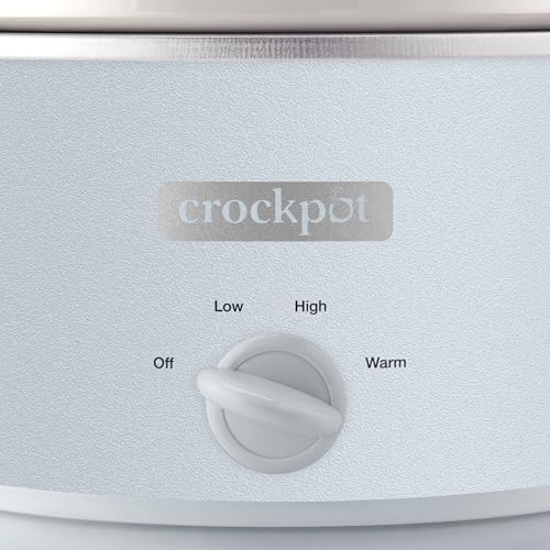Crock-Pot 4.5 Quart Manual Slow Cooker – Macaroon Blue wq xa 1r 7v 3d