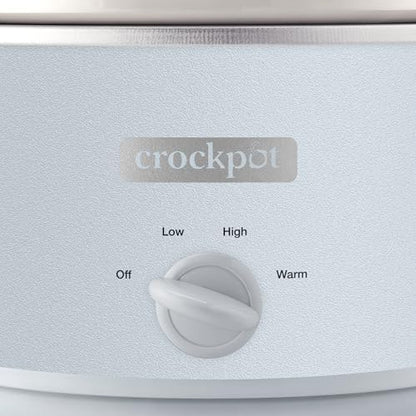 Crock-Pot 4.5 Quart Manual Slow Cooker – Macaroon Blue wq xa 1r 7v 3d