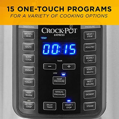 Crock-Pot Express Crisp 8 Quart 10-in-1 Pressure Cooker po 6d 34 ix z0