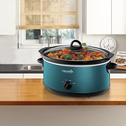 Crock-Pot 7 Quart Manual Slow Cooker – Turquoise kv yy nu nr yu