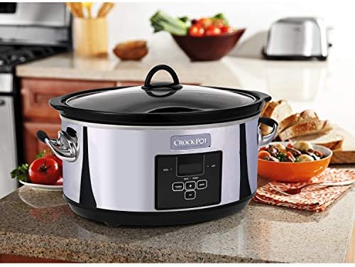 Crock-Pot 7 Quart Programmable Slow Cooker – Polished Platinum xn mf sp w8 og