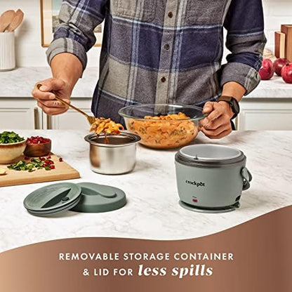 Crock-Pot Portable Electric Lunch Box Food Warmer – Green w8 y7 7u gh 4j