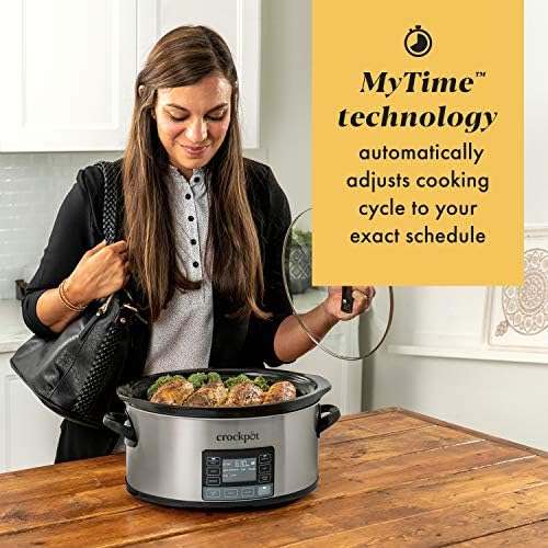 Crock-Pot MyTime 6 Quart Programmable Slow Cooker 7e qn 6n zt 34