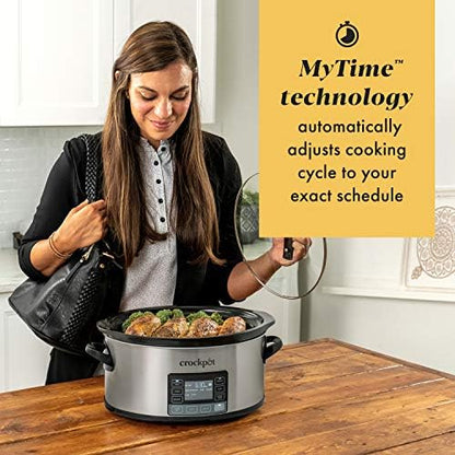 Crock-Pot MyTime 6 Quart Programmable Slow Cooker 7e qn 6n zt 34