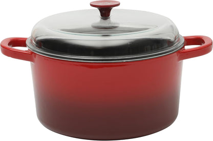 Crock-Pot 3 Quart Enameled Cast Iron Dutch Oven – Aqua 4m hv rh zm 8o