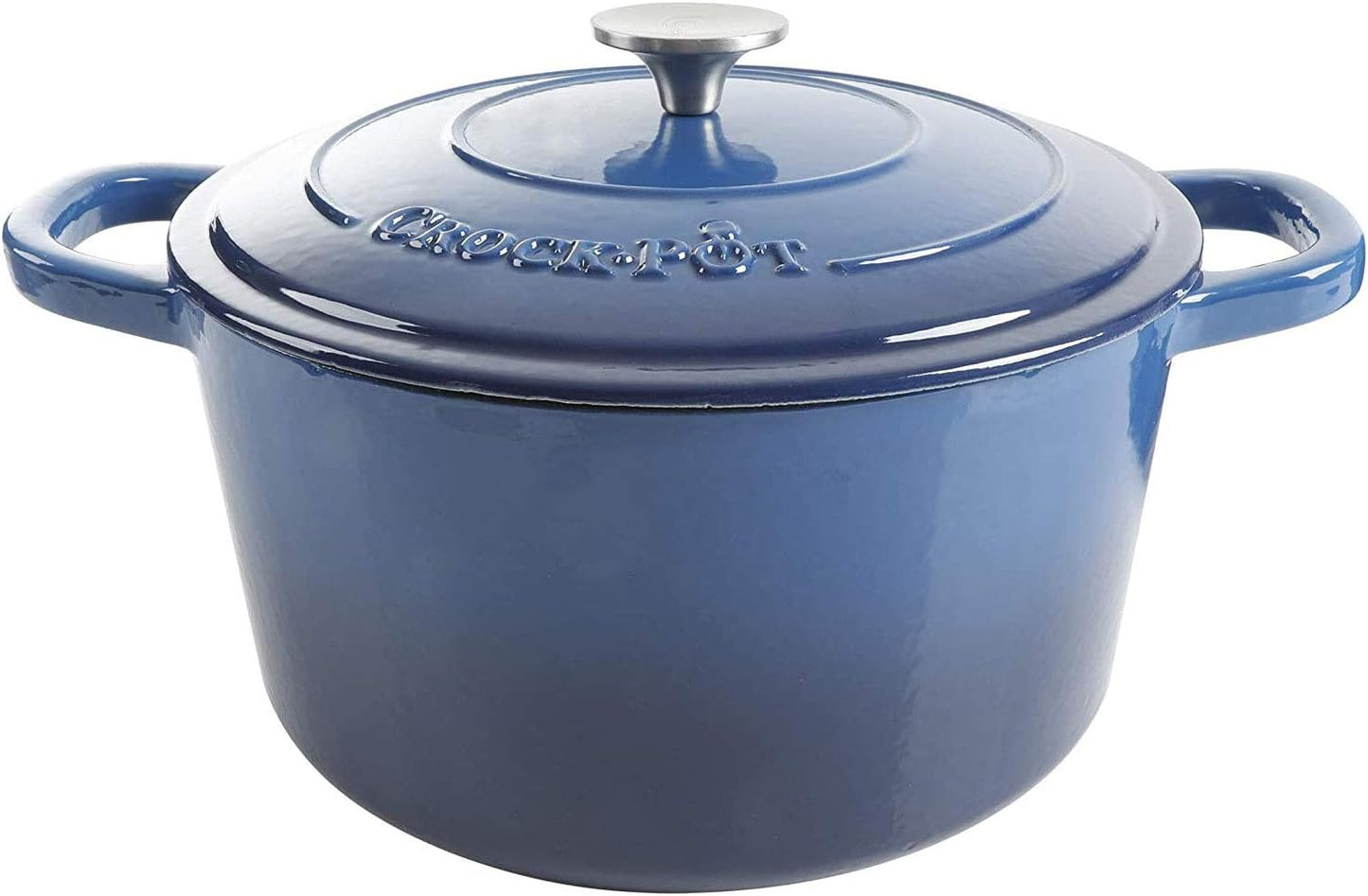 Crock-Pot 3 Quart Enameled Cast Iron Dutch Oven – Aqua 4m hv rh zm 8o