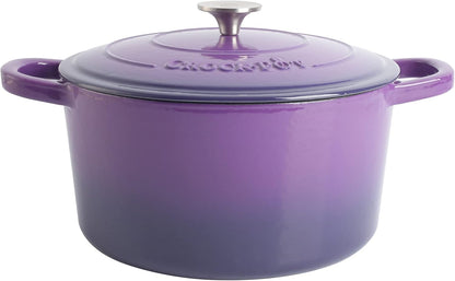 Crock-Pot 3 Quart Enameled Cast Iron Dutch Oven – Aqua 4m hv rh zm 8o