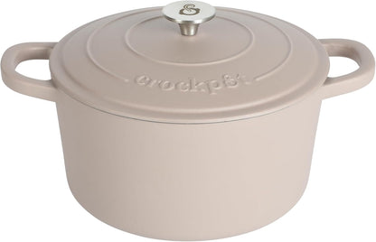 Crock-Pot 3 Quart Enameled Cast Iron Dutch Oven – Aqua 4m hv rh zm 8o