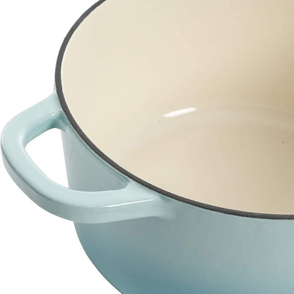 Crock-Pot 3 Quart Enameled Cast Iron Dutch Oven – Aqua 4m hv rh zm 8o