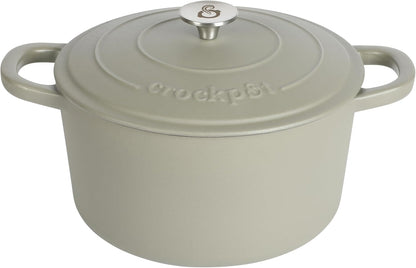 Crock-Pot 3 Quart Enameled Cast Iron Dutch Oven – Aqua 4m hv rh zm 8o
