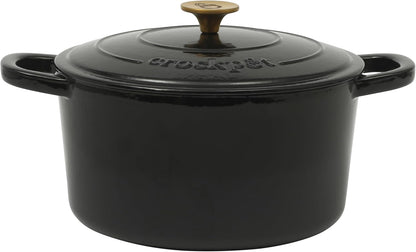 Crock-Pot 3 Quart Enameled Cast Iron Dutch Oven – Aqua 4m hv rh zm 8o