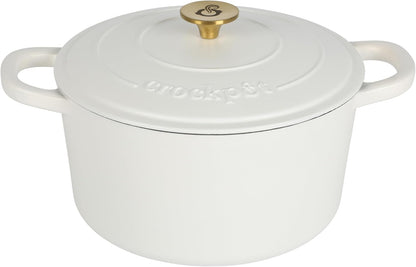 Crock-Pot 3 Quart Enameled Cast Iron Dutch Oven – Aqua 4m hv rh zm 8o