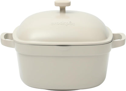 Crock-Pot 3 Quart Enameled Cast Iron Dutch Oven – Aqua 4m hv rh zm 8o