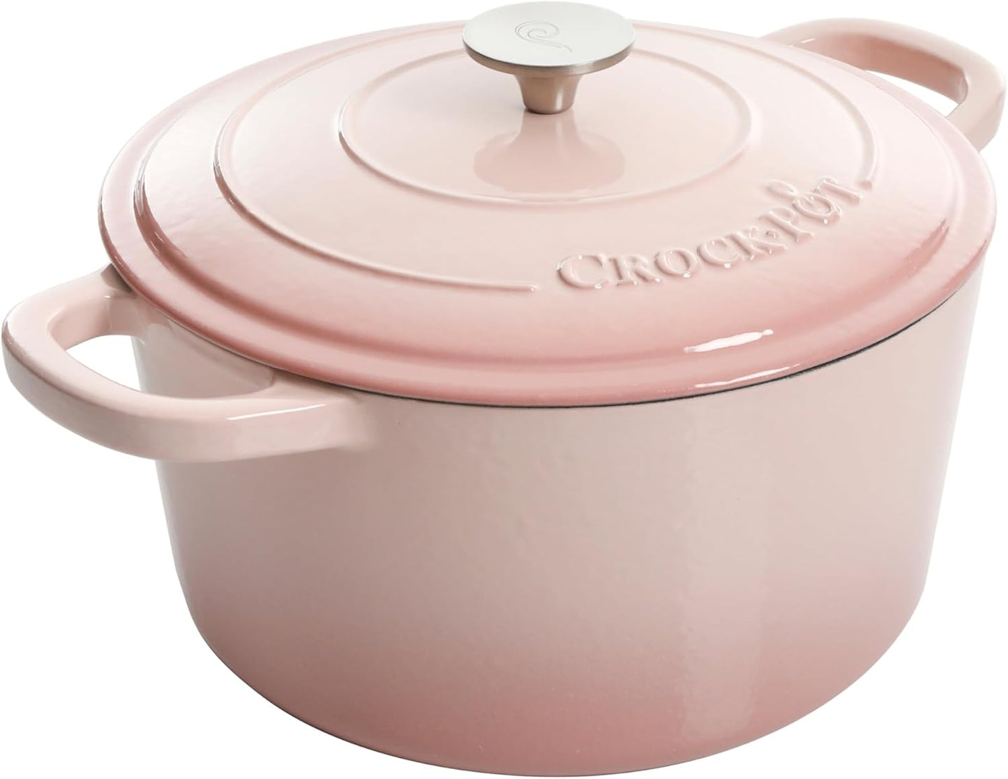 Crock-Pot 3 Quart Enameled Cast Iron Dutch Oven – Aqua 4m hv rh zm 8o