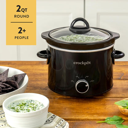 Crock-Pot 2 Quart Mini Slow Cooker – Classic Compact Cooker ec 7n rq wl 5q